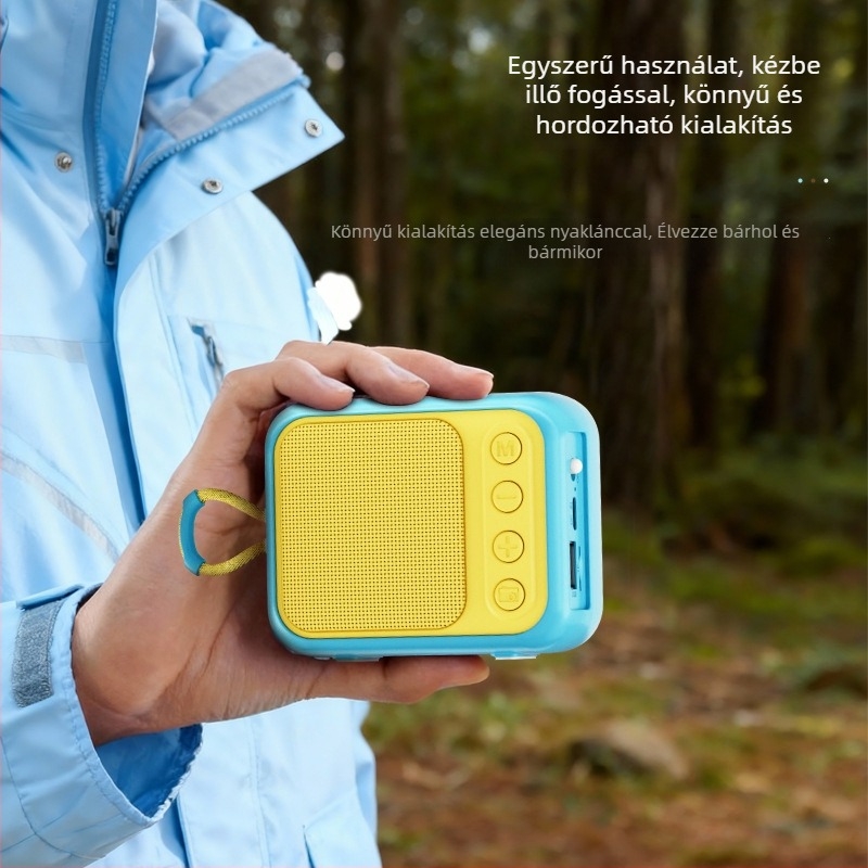 Vezeték nélküli Bluetooth hangszóró – mini hordozható, 5W, 40Hz-20kHz, SNR ≥75dB, Beépített akkumulátor