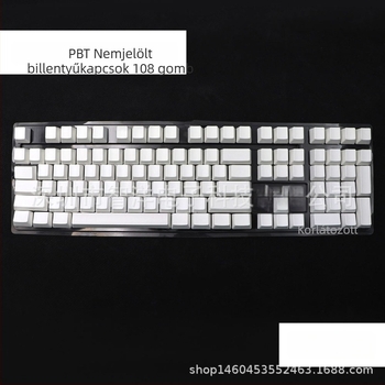 XDA profilú billentyűsapkák, PBT anyag, 108 billentyű, gravírozás nélkül
