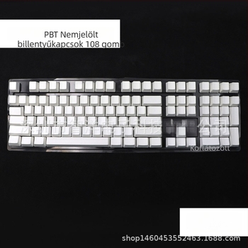 XDA profilú billentyűsapkák, PBT anyag, 108 billentyű, gravírozás nélkül