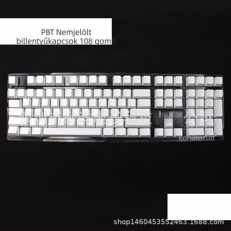 XDA profilú billentyűsapkák, PBT anyag, 108 billentyű, gravírozás nélkül