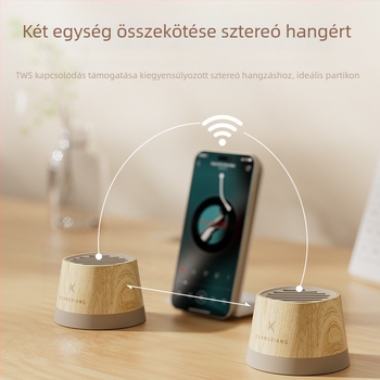 Hordozható Bluetooth hangszóró, 15W kimenet, Bluetooth 5.3, beépített akkumulátor, 60Hz-15kHz frekvencia-tartomány, SNR ≥70dB