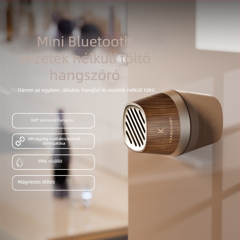 Hordozható Bluetooth hangszóró, 15W kimenet, Bluetooth 5.3, beépített akkumulátor, 60Hz-15kHz frekvencia-tartomány, SNR ≥70dB