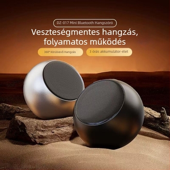 Vezeték nélküli Bluetooth mini hangszóró erőteljes basszussal, 5W, Bluetooth 5.3, 100 Hz–20 kHz, beépített akkumulátor 2000–4000 mAh, Hi‑Fi hangzás