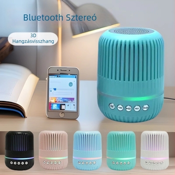M4 mini okos Bluetooth hangfal beépített mélysugárzóval, 5W, Bluetooth 5.0, 100Hz-20kHz frekvenciatartomány, beépített akkumulátor 300-500mAh, hatótávolság 10m