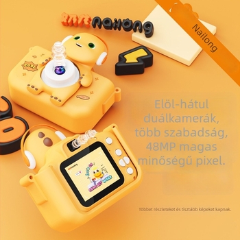 Milk Dragon Gyerekeknek Digitális Kamera X5 több mint 40 millió pixellel, 2,4 hüvelykes LCD, TF-kártyás tárhely, 1–3 órás üzemidő