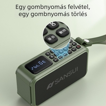Landscape F62 Bluetooth hordozható hangszóró – beépített akkumulátor 1000–1200 mAh; Bluetooth 5.1; kimenő teljesítmény 5W; frekvenciasáv 100 Hz–20 kHz