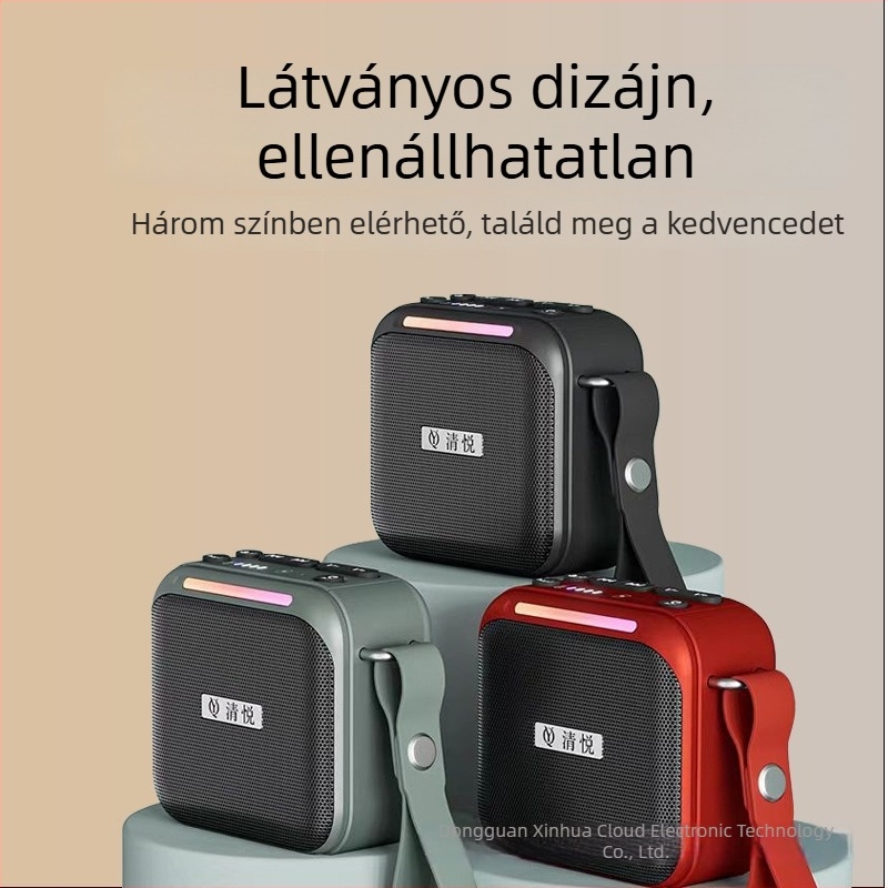 S10 vezeték nélküli Bluetooth mini kültéri hordozható hangszóró beépített akkumulátorral, 10W, 100Hz-20kHz, SNR 75dB, 15m működési távolság