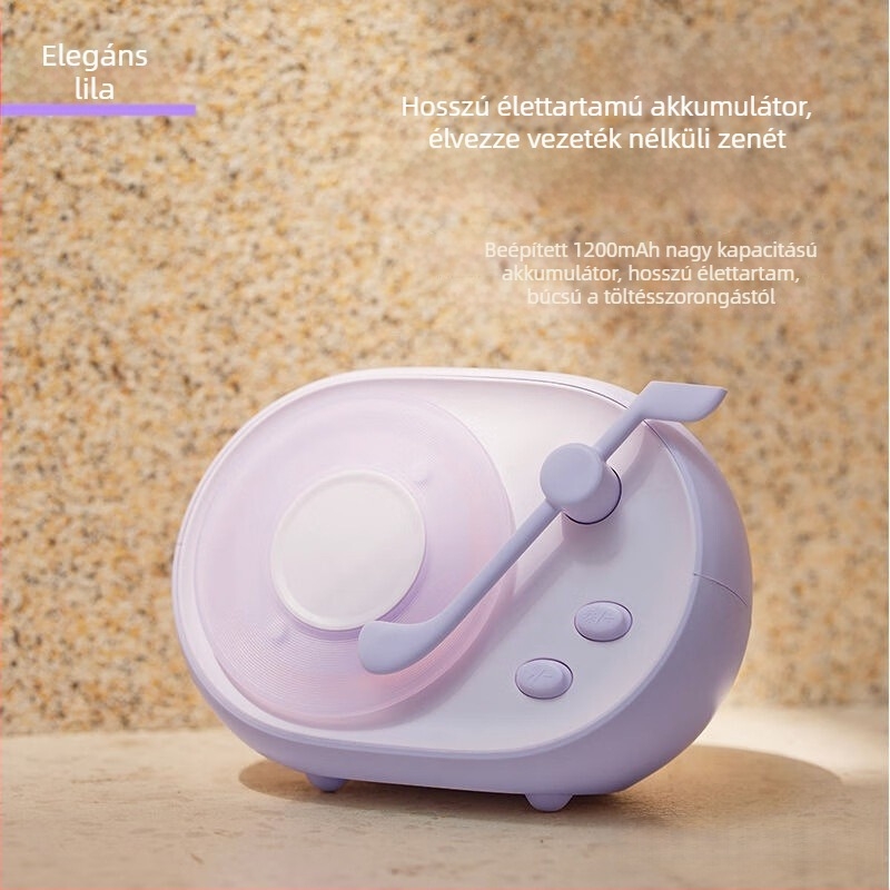 Bluetooth hangszóró környezeti világítással, beépített akkumulátor 1000–1200 mAh, 5 W, 60 Hz–15 kHz, SNR ≥70 dB