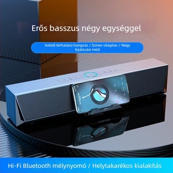 Hi‑Fi Bluetooth hangsugárzó szubwooferrel asztali számítógéphez és notebookhoz – hosszú hangsáv