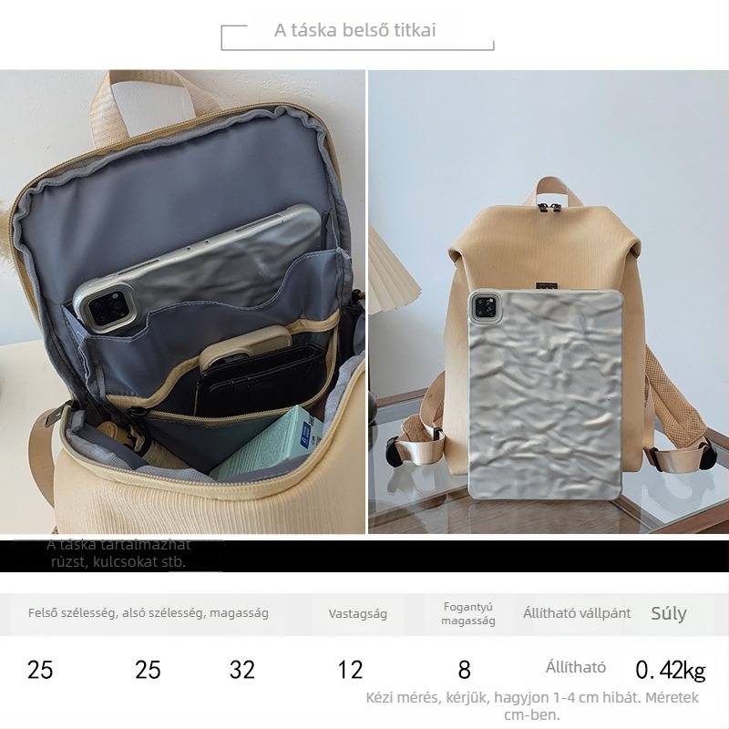 Notebook hátizsák – Uniszex, 15 hüvelykes laptophoz, 20–35L kapacitás, nejlon, légpárnás vállpánt