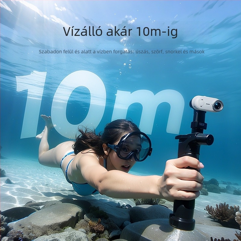 Go9 4K állati kamera stabilizációval, nyakba akasztható nézet első személyben, 20 MP érzékelő, 2 órás akkumulátor