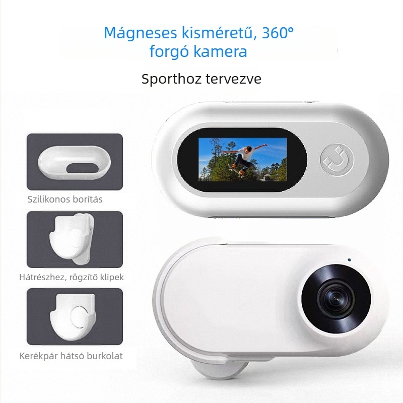 A100 mini ujj sportkamera, 16MP, 1.4 inch LCD, TF-kártya, akkumulátor kb. 70 perc
