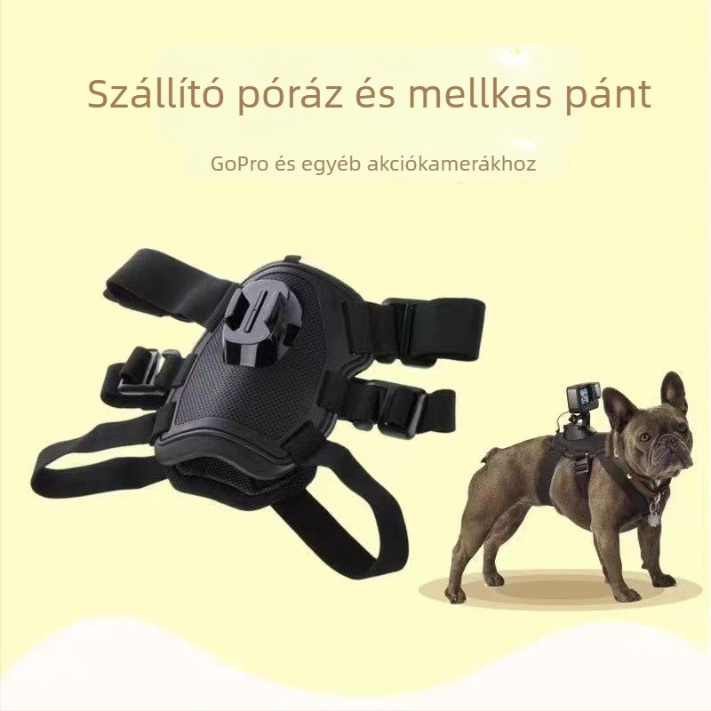GoPro Kutyamellkas Pánt Stabilizátor – Modell ZJ003L, GoPro-kompatibilis, Anyag: műanyag, Logónyomtatás elérhető