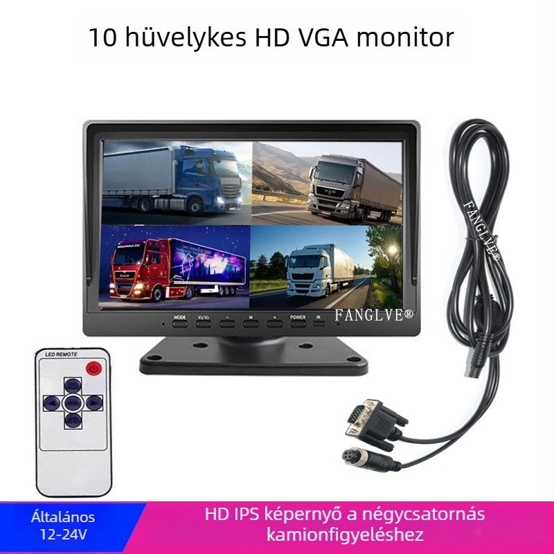 FANGLVE Autó LCD kijelző FL-VGA, TFT kijelző, VGA bemenet