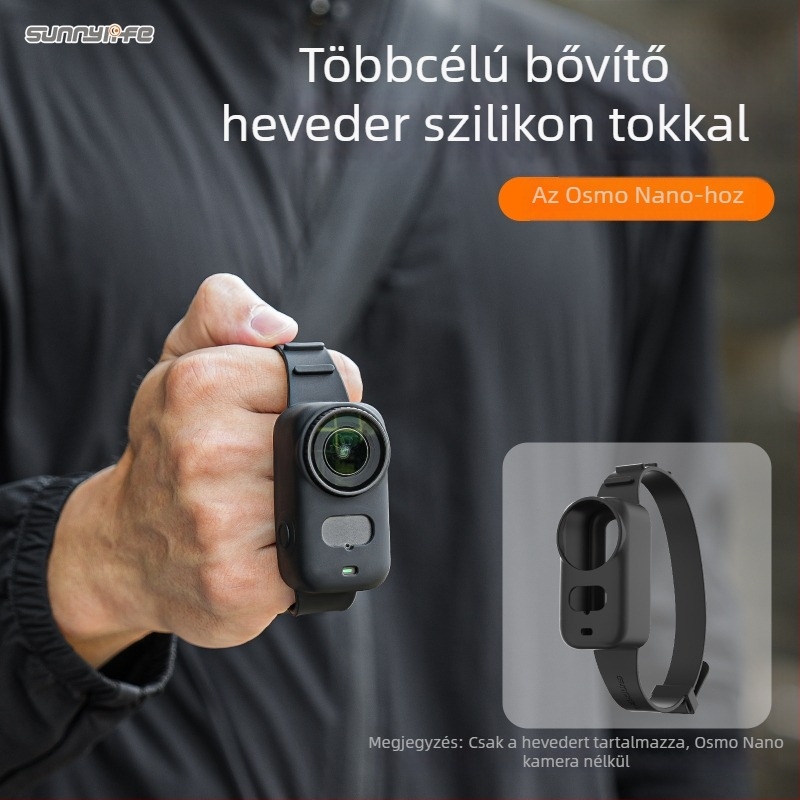 Szilikon csuklópánt DJI Osmo Nanohoz – Sunnylife Gu-zd043, Kompatibilis az Osmo Nanoval, Anyag: Szilikon