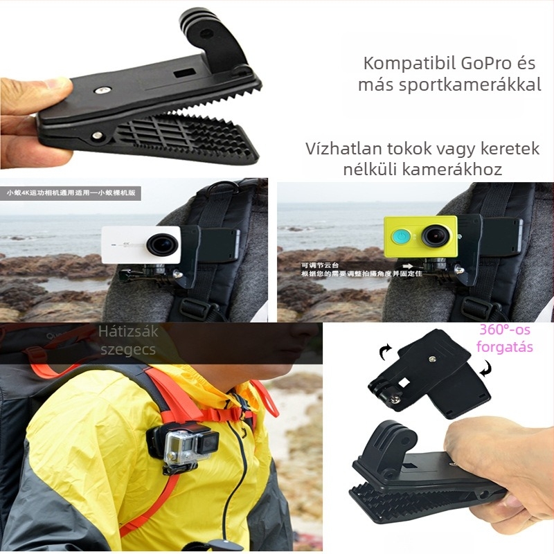GoPro és DJI Action kamerákhoz készült úszó rúd kültéri készlet, 14-in-1 tartozékok, univerzális