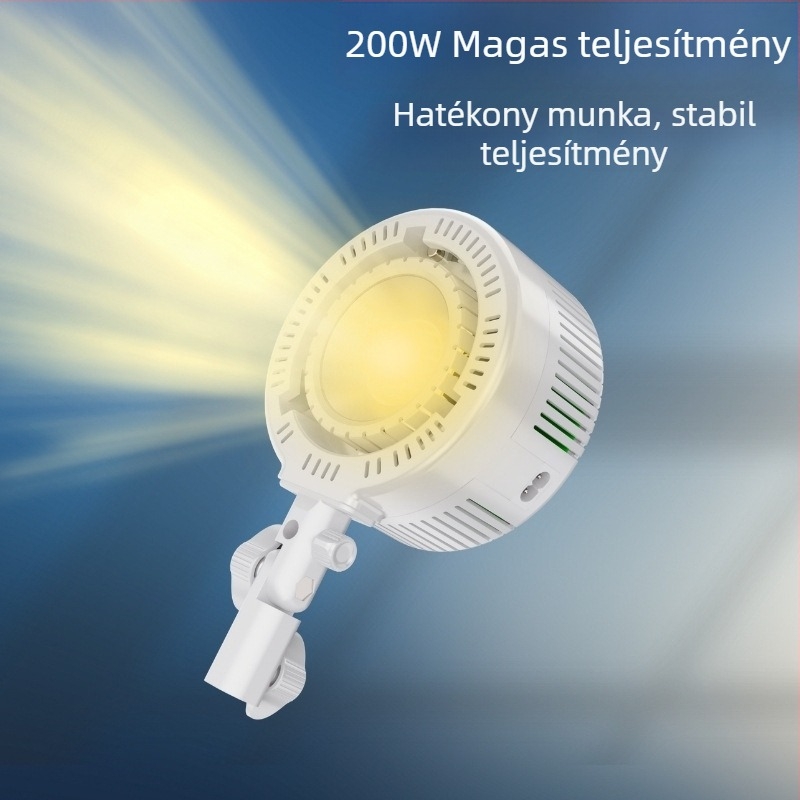 R200 fotózási töltőlámpa, 150W+, 2500-9900K, 110-240V, három színhőmérséklet, stúdióvilágítás élő közvetítéshez