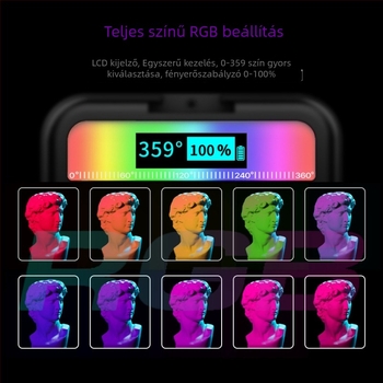 Mini LED töltőfény kültéri fotózáshoz, beépített akkumulátor, ≤10W, 3,7V