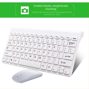 Minglide vezeték nélküli billentyűzet és egér készlet, USB vezeték nélküli billentyűzet és egér, 1000dpi, noteszgépre, otthoni és irodai használatra