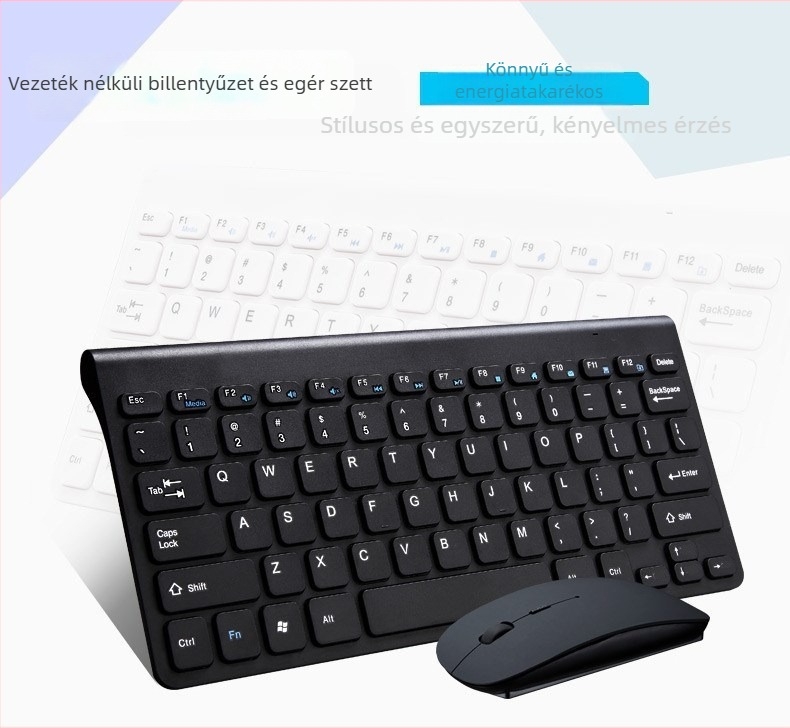 Minglide vezeték nélküli billentyűzet és egér készlet, USB vezeték nélküli billentyűzet és egér, 1000dpi, noteszgépre, otthoni és irodai használatra