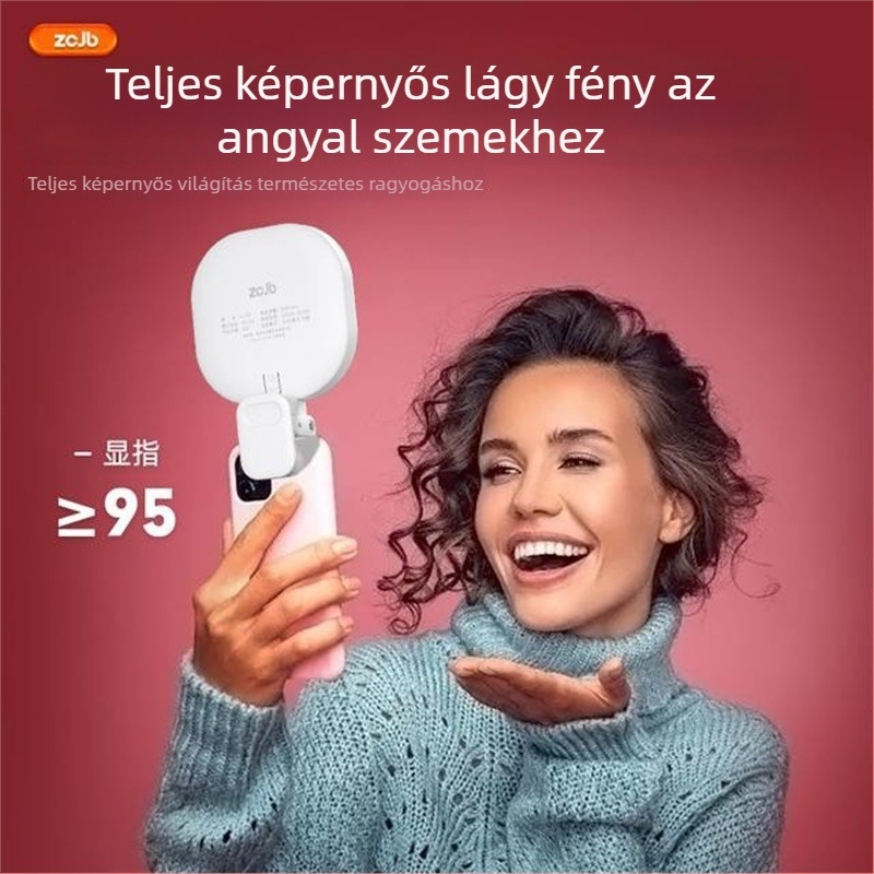 LED világítás szelfikhez és élő közvetítéshez - három fényhőmérséklet-beállítás, teljesítmény 10W alatt