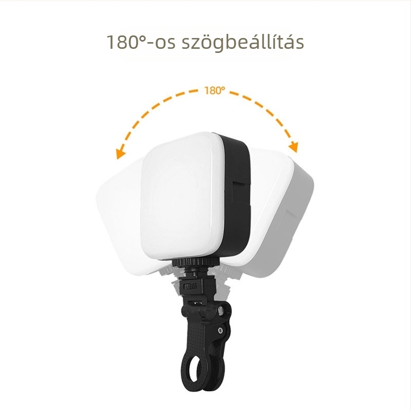 Mini töltőfény beépített akkumulátorral — RGB háttérvilágítás, állítható 2500K-9900K színhőmérséklet, M-88 modell, hordozható zsebfény fotózáshoz