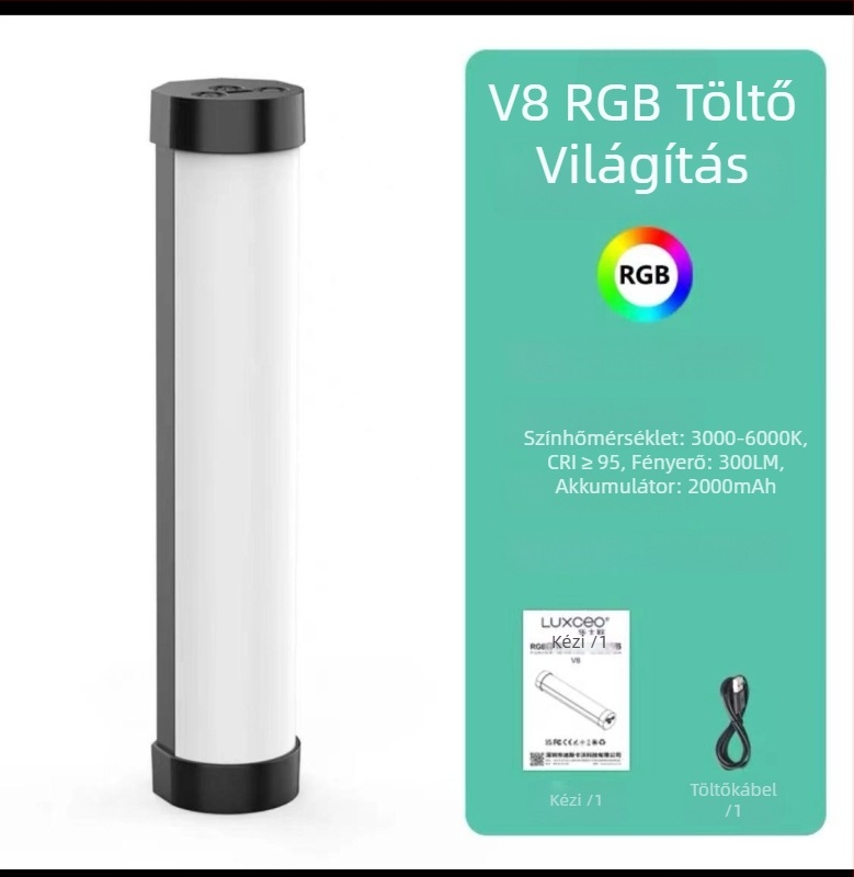 Tesio Élő közvetítéshez kitöltő fény, hordozható kézi, 4W, két színhőmérséklet, 3.7V
