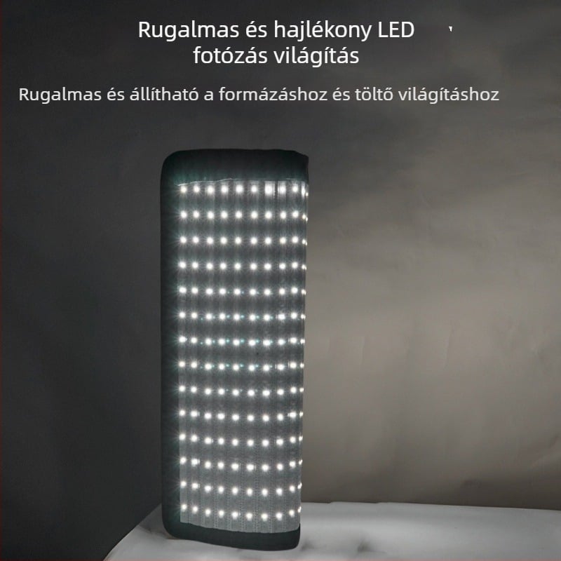 LED rugalmas világítás élő közvetítéshez és fotózáshoz — 101–150W, 220V, három színhőmérséklet, modell Roll Cloth Lamp