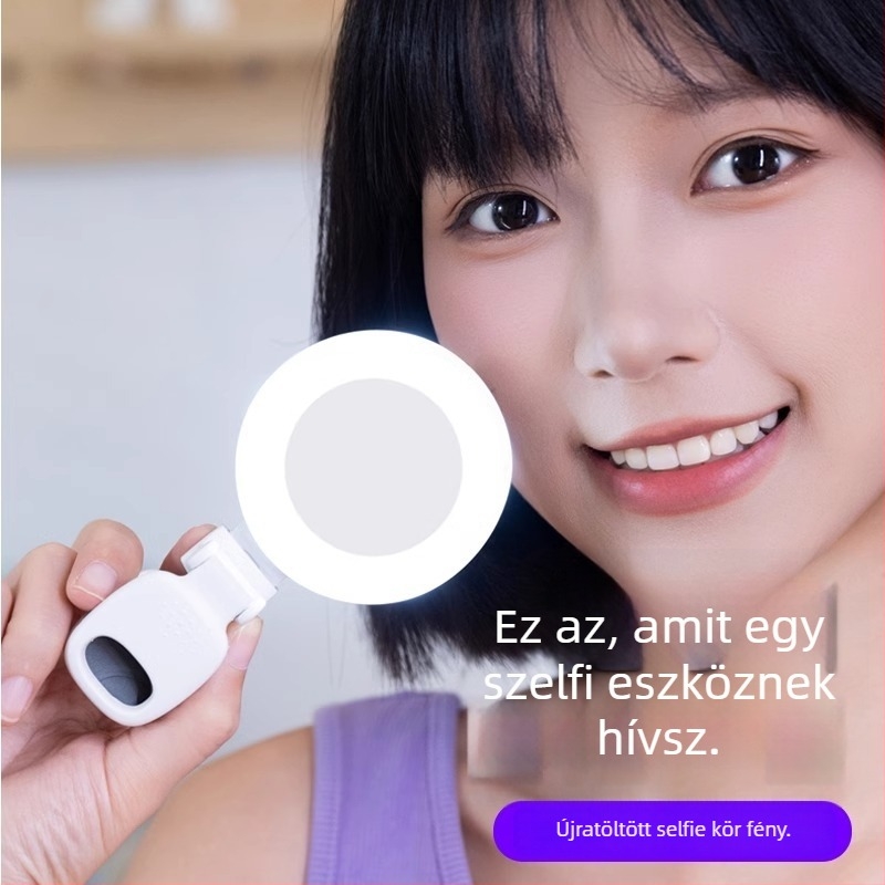 Mini kitöltő fény D6, kézi használat, 3 színhőmérséklet, teljesítmény ≤10W, 5V, fényképezéshez és élő közvetítéshez