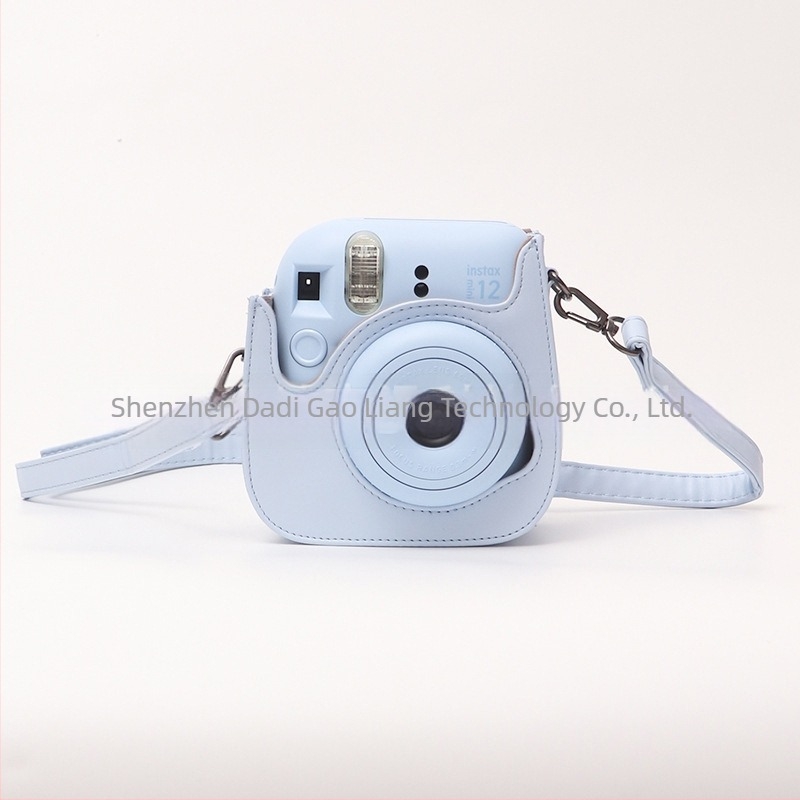 Polaroid Mini12 Váll Kamera Táska - PU Bőr, Vízálló, Kopásálló, Vágásálló, Légpárnás Vállpánttal