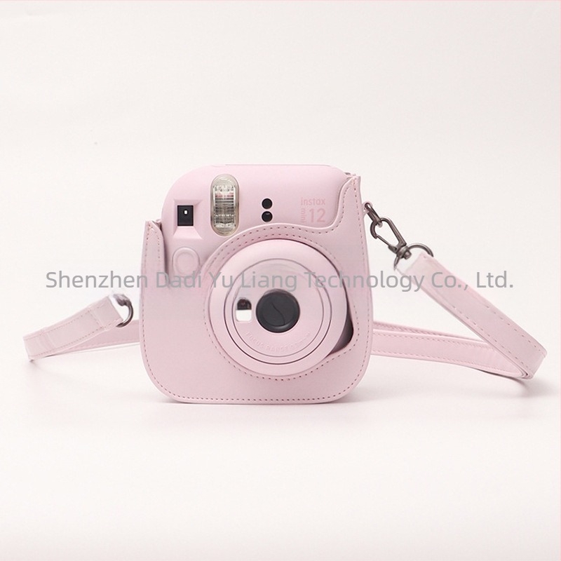 Polaroid Mini12 Váll Kamera Táska - PU Bőr, Vízálló, Kopásálló, Vágásálló, Légpárnás Vállpánttal