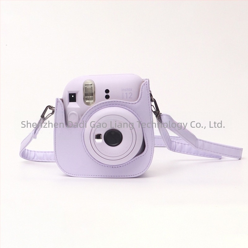 Polaroid Mini12 Váll Kamera Táska - PU Bőr, Vízálló, Kopásálló, Vágásálló, Légpárnás Vállpánttal
