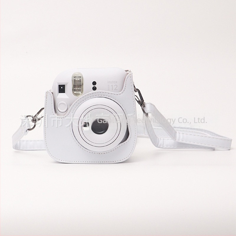 Polaroid Mini12 Váll Kamera Táska - PU Bőr, Vízálló, Kopásálló, Vágásálló, Légpárnás Vállpánttal