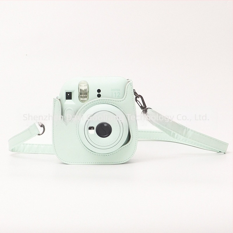 Polaroid Mini12 Váll Kamera Táska - PU Bőr, Vízálló, Kopásálló, Vágásálló, Légpárnás Vállpánttal