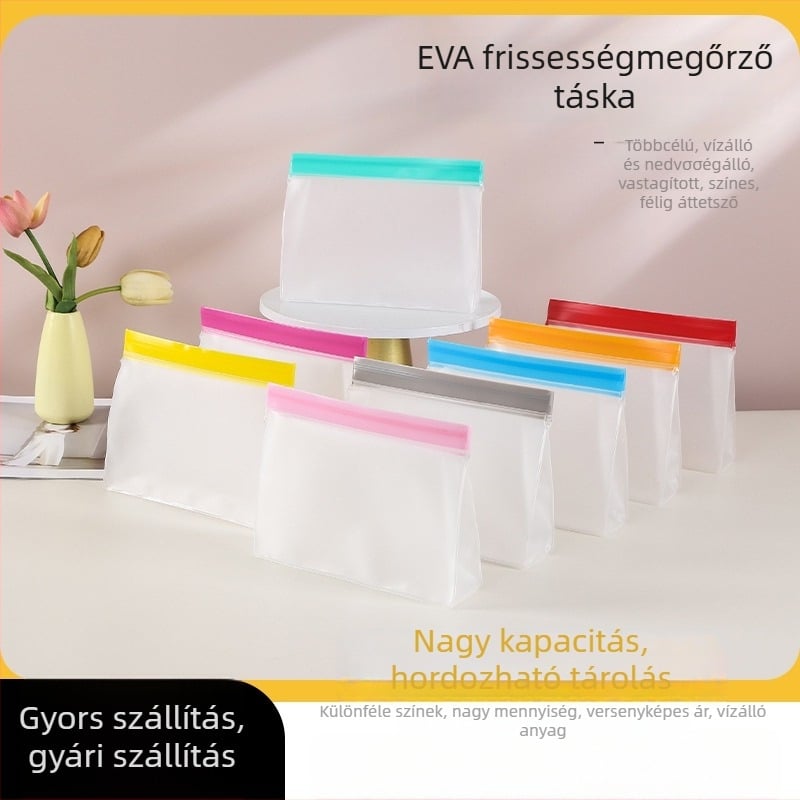 Zipzáras zacskó frissesség megőrzésére | műanyag anyag | utazási tárolás | színes nyomtatás | laminálás
