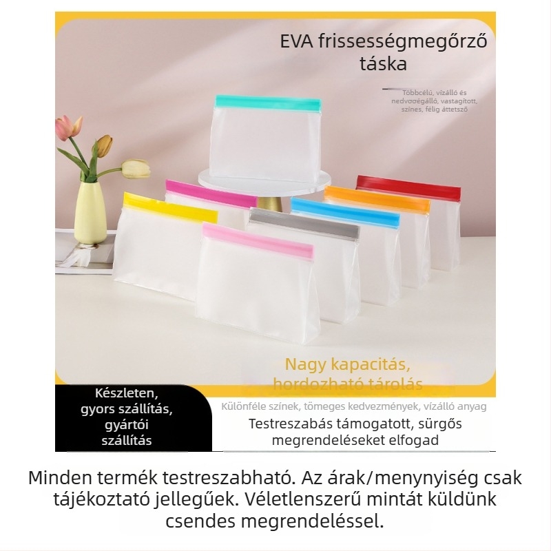 Zipzáras zacskó frissesség megőrzésére | műanyag anyag | utazási tárolás | színes nyomtatás | laminálás