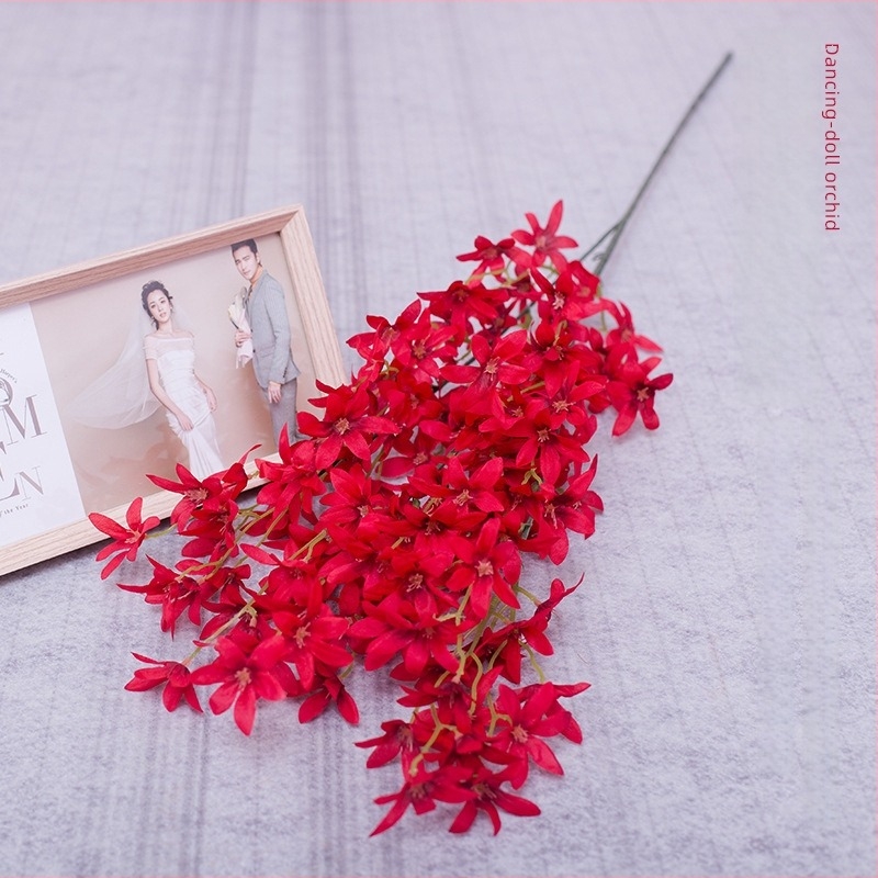 Selyem orkide esküvői díszítés; selyem virágok; orchidea; cél: esküvő