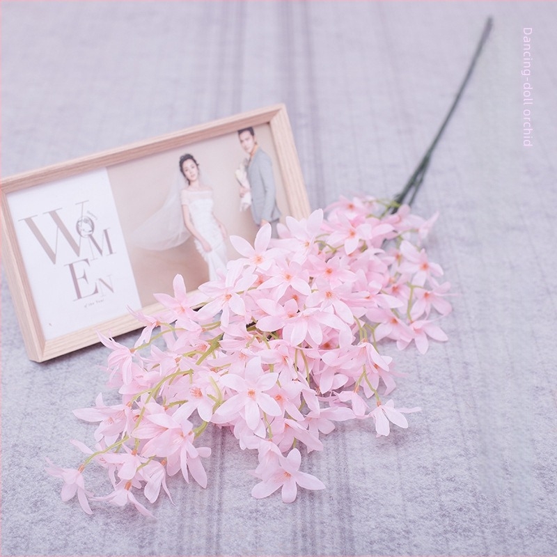 Selyem orkide esküvői díszítés; selyem virágok; orchidea; cél: esküvő