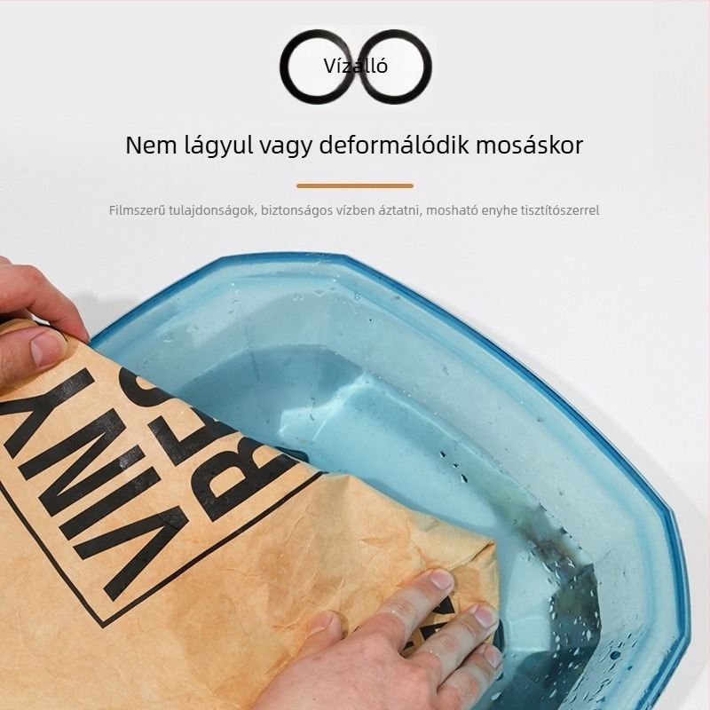 DuPont papírzacskó egyedi logóval — UV nyomtatás, vízszintes forma, Dupont papír anyag