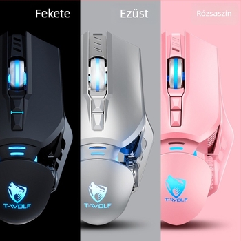 G530 optikai USB gaming egér, 6400 DPI, 6 gomb, kábeles, állítható DPI (4 szint), ergonómikus