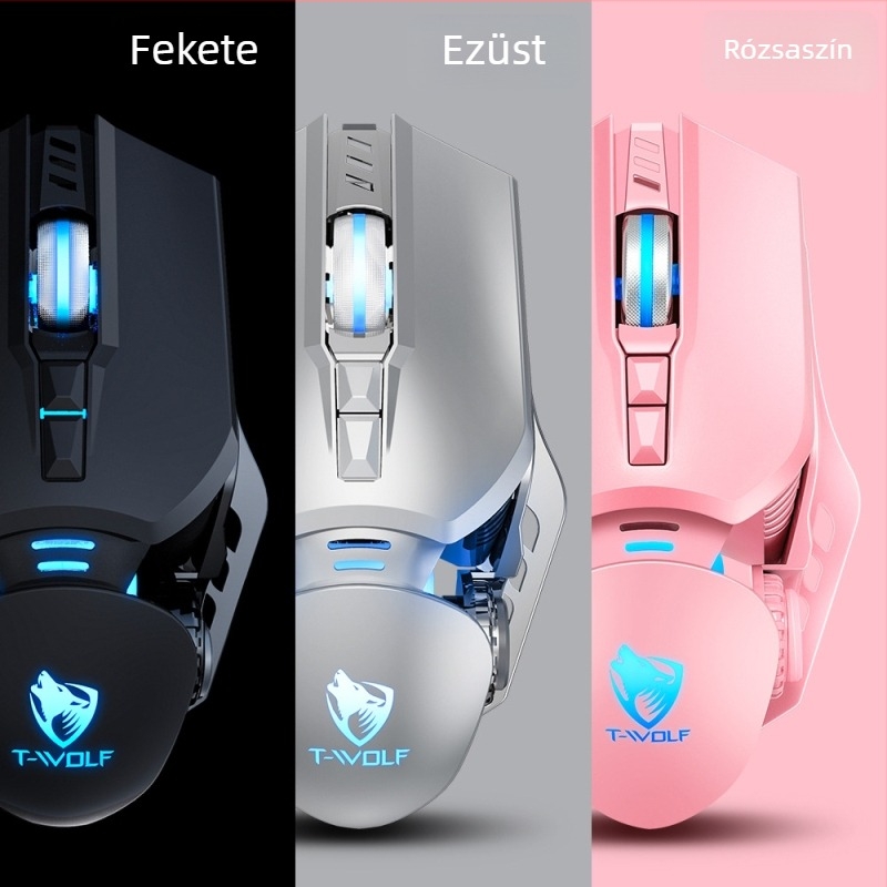 G530 optikai USB gaming egér, 6400 DPI, 6 gomb, kábeles, állítható DPI (4 szint), ergonómikus