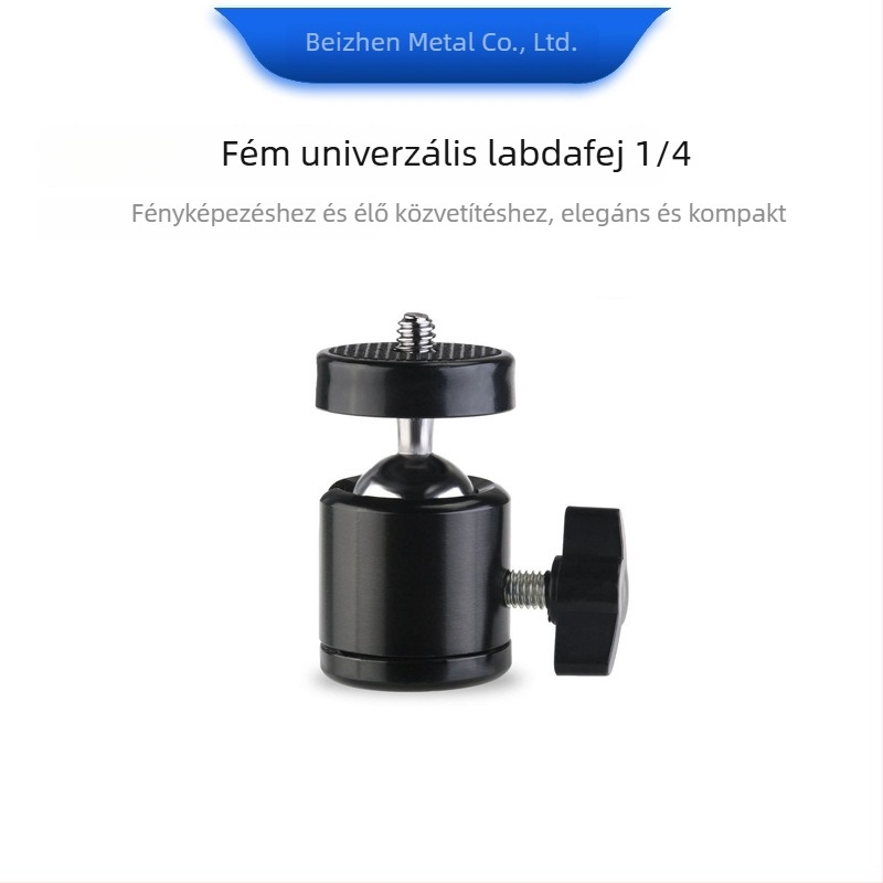 Fém gömbfejes állványfej univerzális használatra — Szerelés: csavar; Márka: Bei zhen; Használat: univerzális; Súly: 0.006 kg