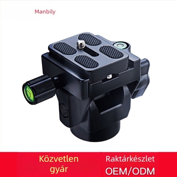 Manbily M-12 PTZ tripod 2D Pan-Tilt fejével és panorámas tartóval | alumíniumötvözet, teher 2–5 kg, gyorskioldó lemez tartozék