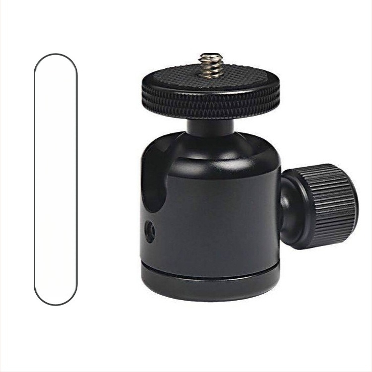 Alumínium ötvözetű Tripod fej | forgási korlát Φ34×45 mm, tömeg 0,107 kg, kompatibilis tripod és monopod kamerákkal