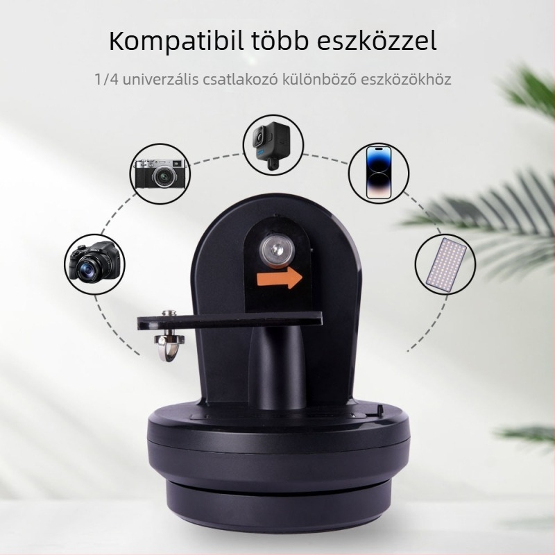 Elektromos gimbal okostelefonhoz és tükör nélküli kamerához, távirányító, 360° panoráma felvétel, termikus képalkotás stabilizálás, ABS tokozás