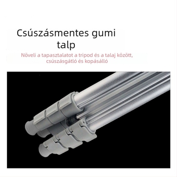 Trípód alumínium ötvözetből, gömbfejes fej, 5 részes, teherbírás 5 kg, gyorskioldó lemez