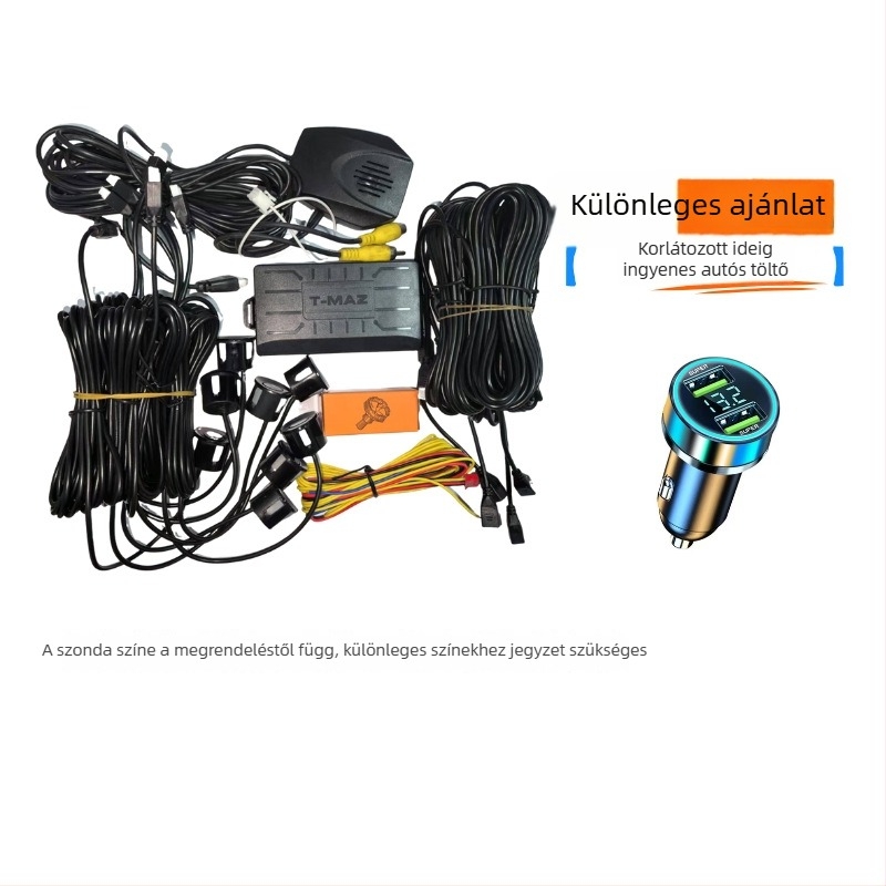 Látványos tolató radar, vd3, 8 érzékelő, 0,2–2,5 m érzékelési tartomány, hangos riasztás, autó kijelző