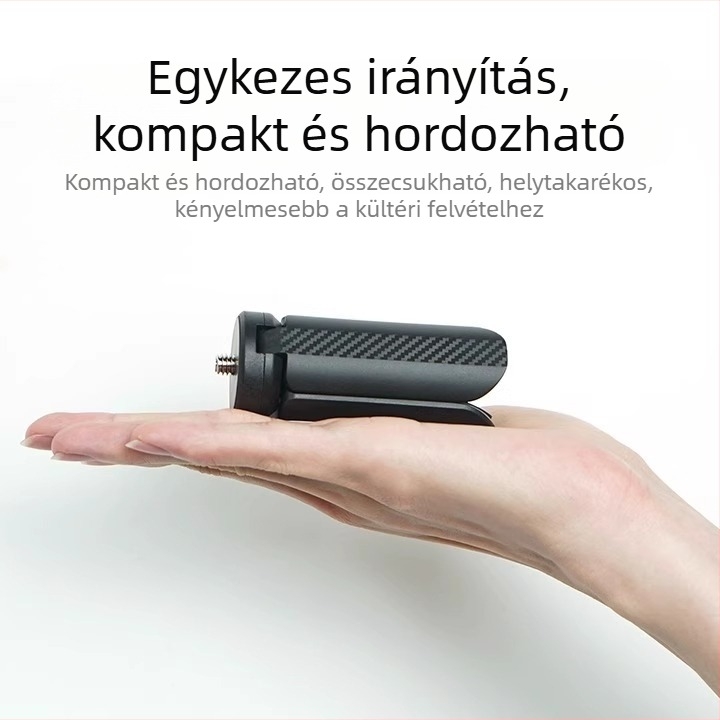 Km-05 állvány kézi gimbál kamerákhoz — ABS műanyag, teherbírás 2,5 kg, 3D gimbal, tömege 44 g