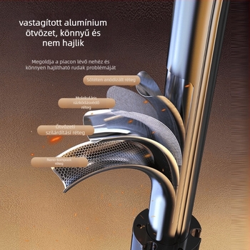 AI arc felismerő követő mobiltelefon tripod, 360° pan-tilt, alumíniumötvözet, 630 g, univerzális