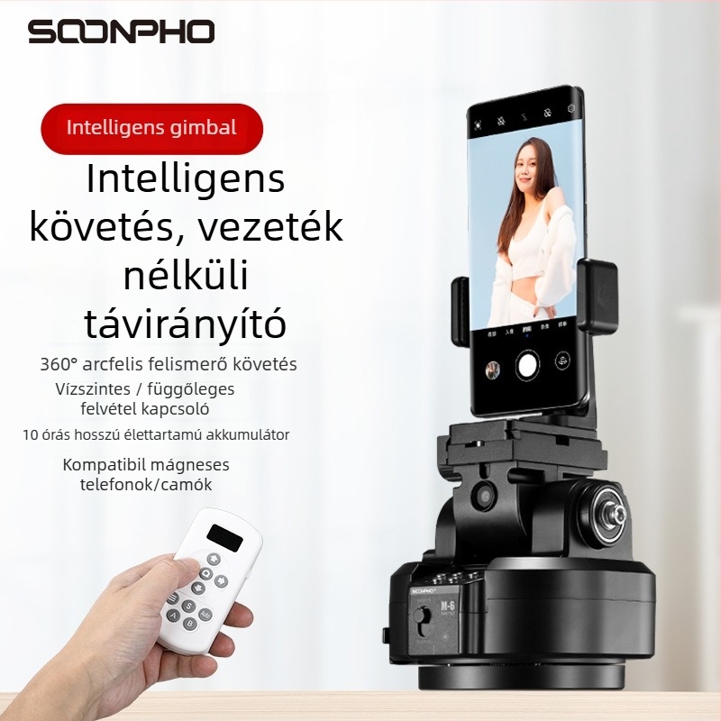 Suben M6 forgó elektromos pan-tilt kamera, vezeték nélküli távirányítással, 360° panoráma, AI követés és arcfelismerés